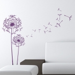 Wanddekoration - Wandaufkleber Design - Pusteblume 